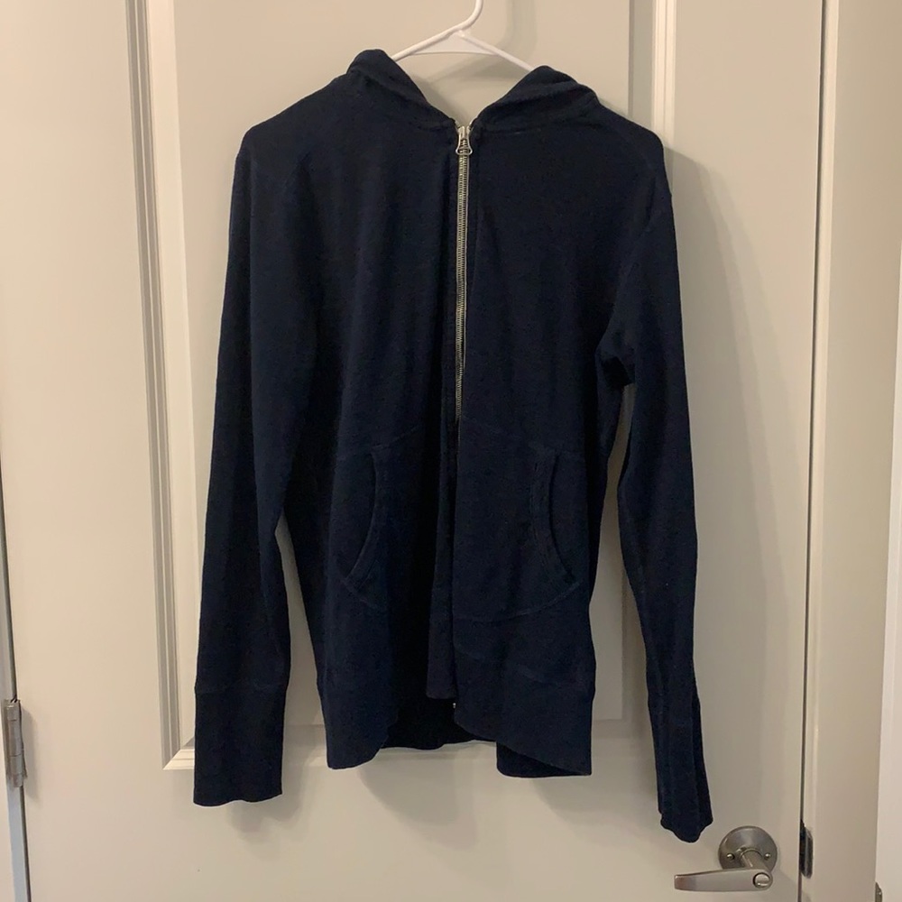 Wings + Horns Slub Knit Full Zip Hoodie